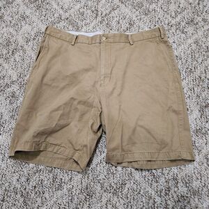 Peter Millar Shorts Mens 40 Tan Chino Casual Preppy 8 inseam